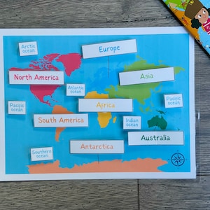 Weltkarte zum Ausdrucken