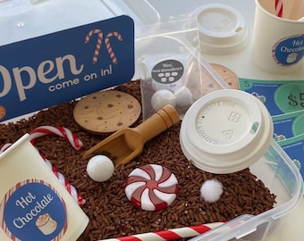 Hot Chocolate Sensory Bin