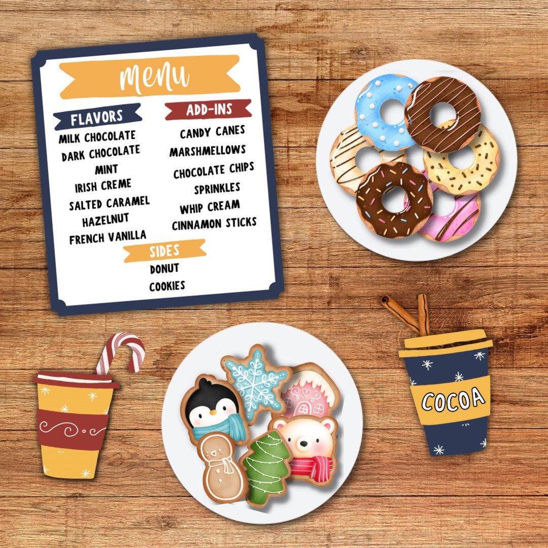 Printable Hot Chocolate Dramatic Play Set - Etsy
