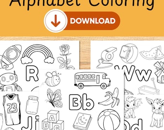 Alphabet Coloring Pages for Kids: ABC Letter Activity (PDF)