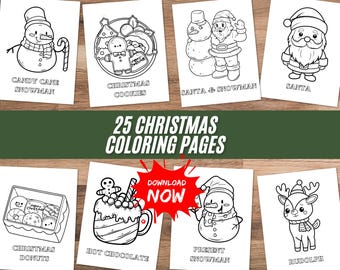 Printable Christmas Coloring Pages for kids and Toddlers cute christmas coloring pages