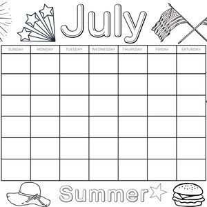 Printable 12-Month Coloring Calendar for Kids – Engaging Activity for Parents, Teachers, and Homeschooling Families image 8