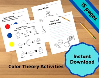 Color Theory Activities: Preschool & Kindergarten Worksheets (PDF)