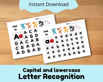 Alphabet Dab It Worksheet: Letter Recognition (PDF)