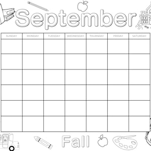 Printable 12-Month Coloring Calendar for Kids – Engaging Activity for Parents, Teachers, and Homeschooling Families image 10