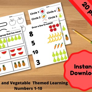 Printable worksheets,  Number Tracing worksheets, and Counting Worksheet