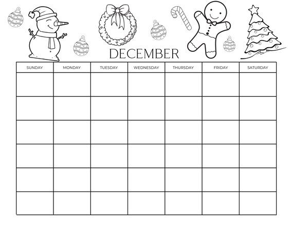 Printable Coloring Calendar for Kids, Kids Calendar, Printable Kids Calendar - Etsy Printable Coloring Calendar for Kids, Kids Calendar, Printable Kids Calendar - Etsy