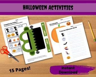 Printable Halloween Activities, Printable Halloween Masks