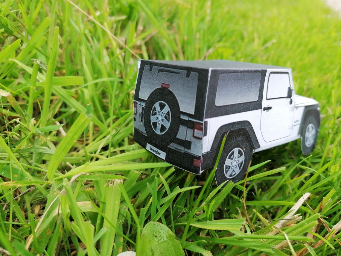DIY Printable Jeep Wrangler Papercraft Jeep Printable Etsy
