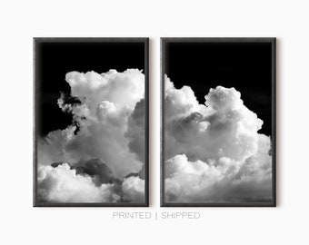 Storm Cloud Set Of 2 Prints | Minimalist Decor | Mailed Print Free Shipping