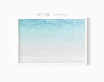Aerial Beach Photography | Abstract Sea Print | Turquoise Water | Tropical Beach Print | Coastal Wall Art | Printed Photo