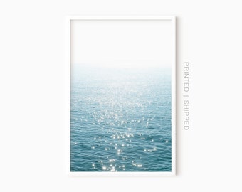 Blue Ocean Print | Coastal Wall Art | Sea Photography Print | Printed And Shipped