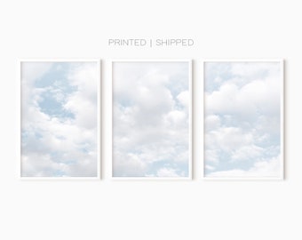 Cloud Set Of 3 Prints | Above Bed Art | Photography Art Prints