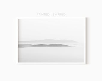 Photographie de paysage minimaliste | Impression de paysages côtiers | Art mural horizontal | Affiche imprimée