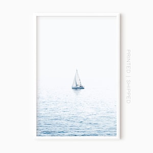 Sailboat Print | Nautical Wall Art | Boat Decor For Bedroom | Coastal Photography | Boat Photo | Seaside Prints | Sailing Art