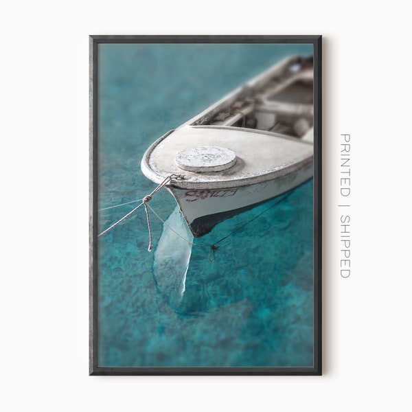 Boat Photography | Minimalist Wall Art | Coastal Decor | Printed And Shipped Art Print