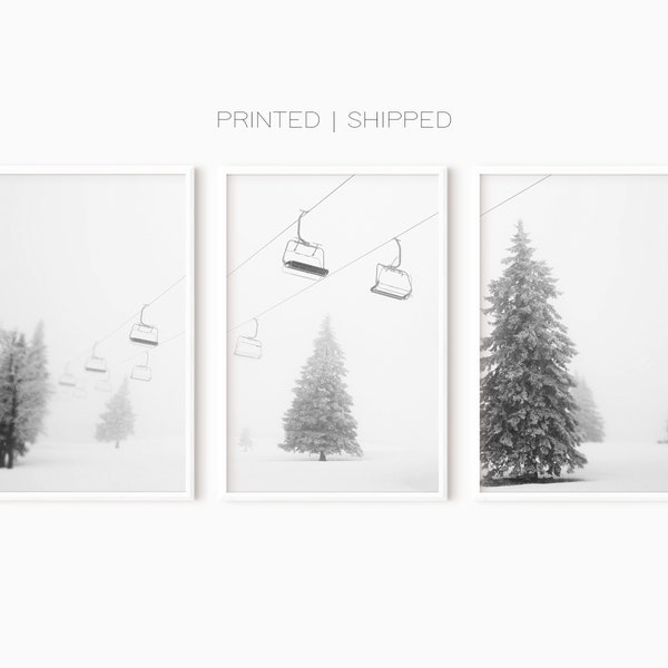 Ski Poster | Set Of 3 Prints | Wall Decor | Nordic Prints | Skiing Photography | Large Wall Art