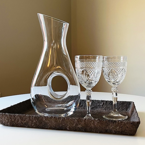 Glass Wine Decanter Etsy