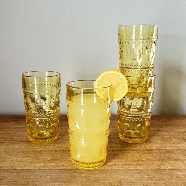 Colored Glass Drinking Glasses Etsy