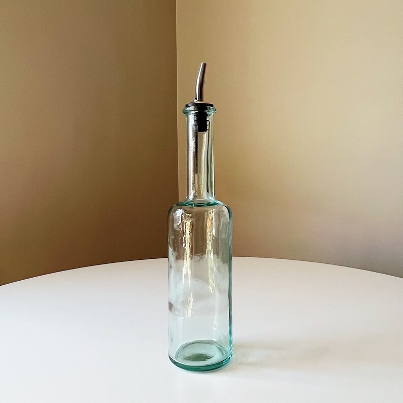 Glass Oil Decanter Olive Oil Dispenser 16oz Oil Decanter Etsy