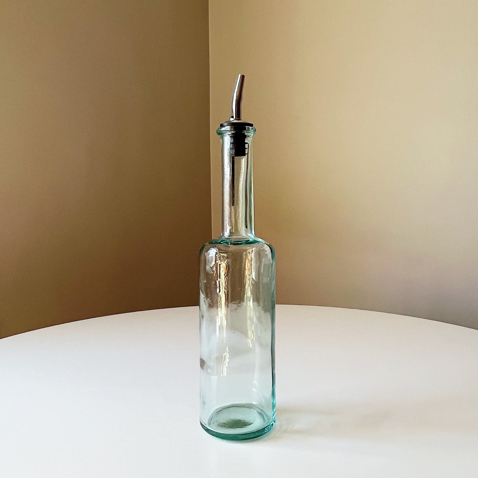 Glass Oil Decanter Olive Oil Dispenser 16oz Oil Decanter Etsy