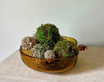 Amber Glass Serving Bowl by Hazel Atlas