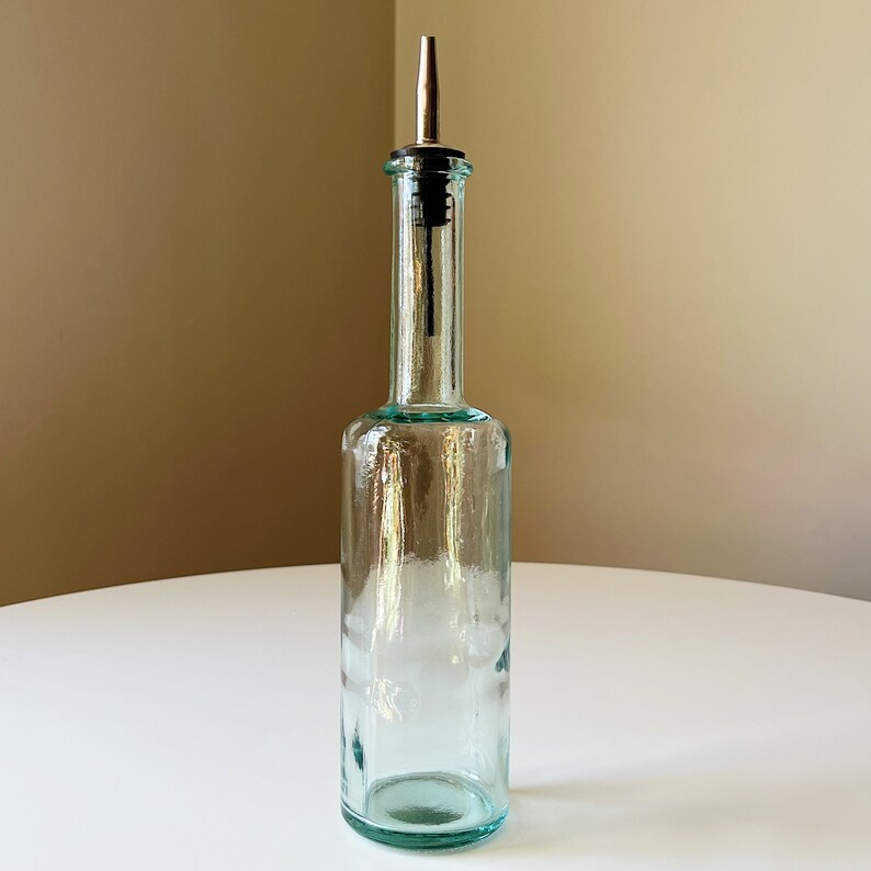 Glass Oil Decanter Olive Oil Dispenser 16oz Oil Decanter Etsy