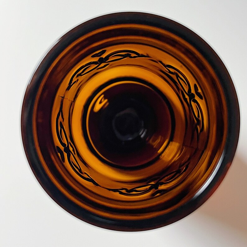 Vintage Medium Borden Cremora Amber Glass Apothecary Jar With Etsy