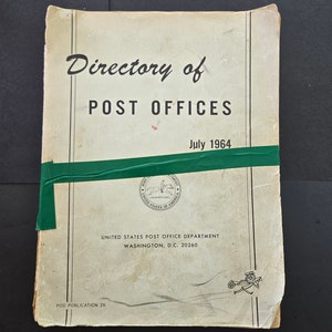 Directory of Post Offices - July 1964