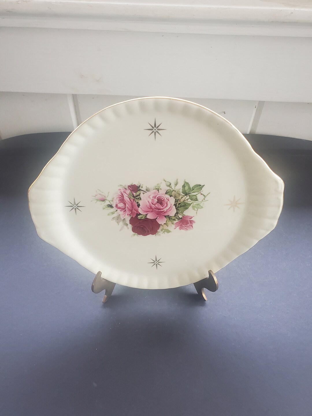 Vintage Victorian Rose Decorative Plate - Formalities by Baum Brothers ...