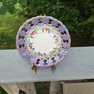Vintage Fred Roberts Company Ornate Saucer - Made in Japan