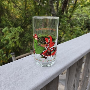 Coca-Cola & Holly Hobbie Limited Edition Christmas Glass from American Greetings - 1980s