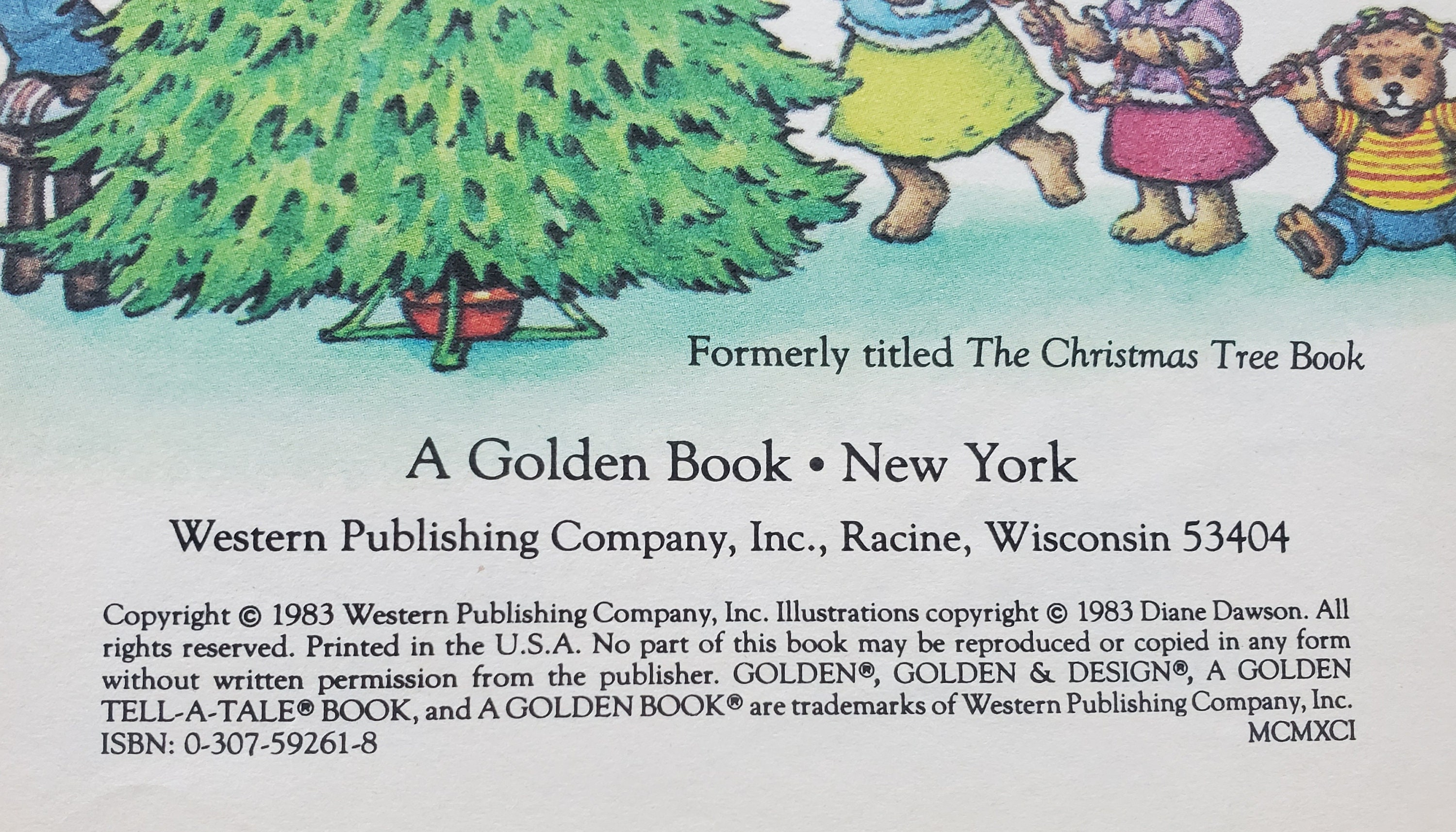 The Bears' Merry Christmas - A Golden Tell-a-tale Book
