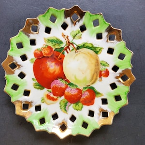 Vintage Artmark Hand Painted Fruit Decorative Plate