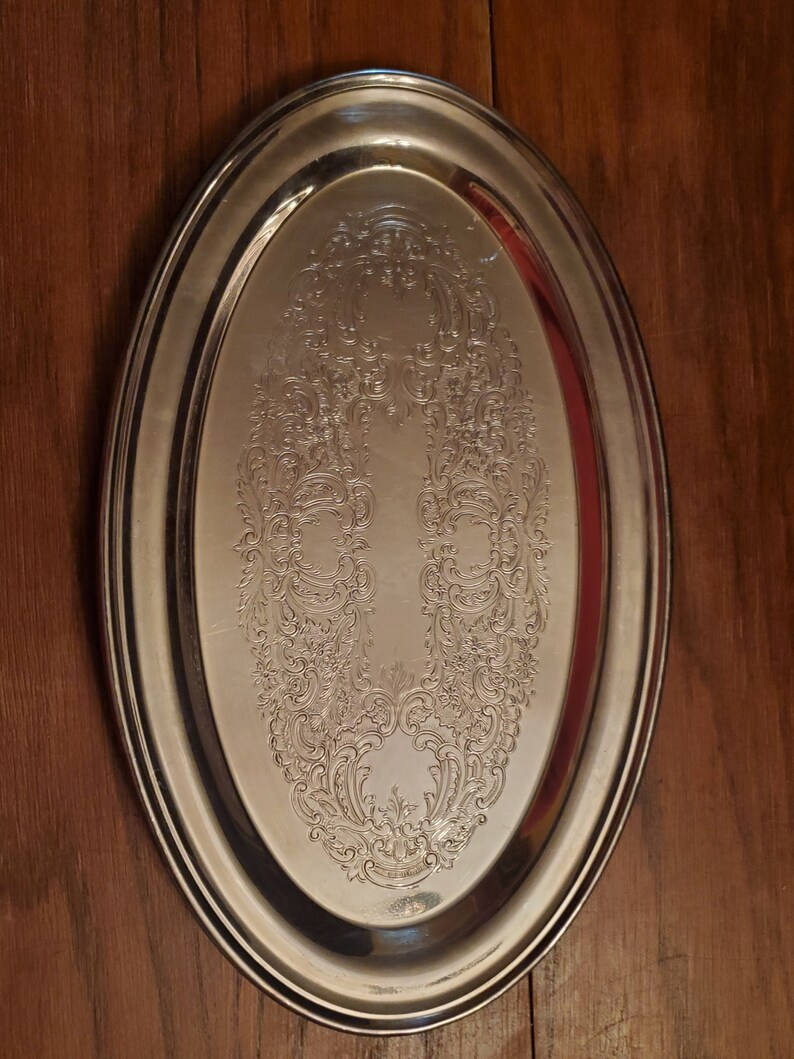 Vintage EPCA Bristol Silver Plate by Poole 110 Oval Tray With Etsy