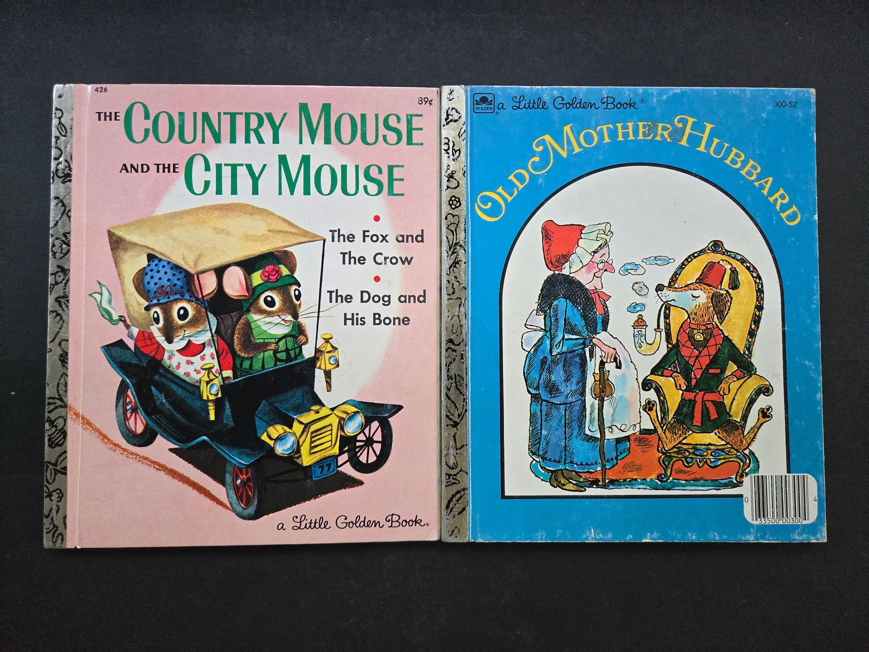 Kleine goldene Bücher - Land-/Stadt-Maus (1982) & alte Mutter Ron Ron Rondell (1970)