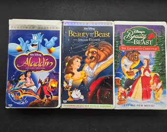 Cassettes VHS Walt Disney Platinum Edition - 2002 et 2004
