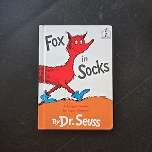 Fuchs in Socken von Dr. Seuss - 1965 Grolier Book Club Hardcover Edition