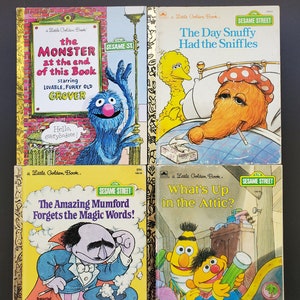 Petits livres d&#39;or vintage Sesame Street