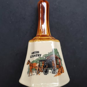 Sino de lembrança colecionável vintage - Amish Country