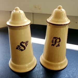 Pfaltzgraff Village Salt and Pepper Shakers - 1970s