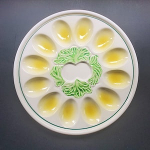 Vintage UCAGCO Ceramic Devilled Egg Plate - Made in Japan