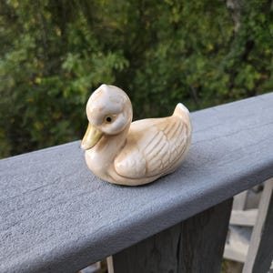 Kleine Vintage Entenfigur aus Keramik
