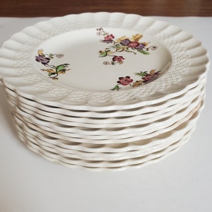 Copeland Spode England Wicker Lane - Salad Plates - circa 1950s