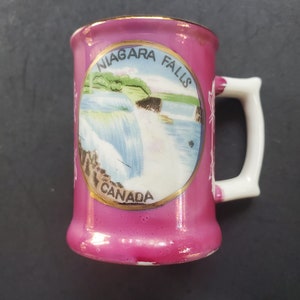 Niagara Falls, Kanada Souvenir Mini Becher / Schnapsglas / Zahnstocherhalter - Made in Japan