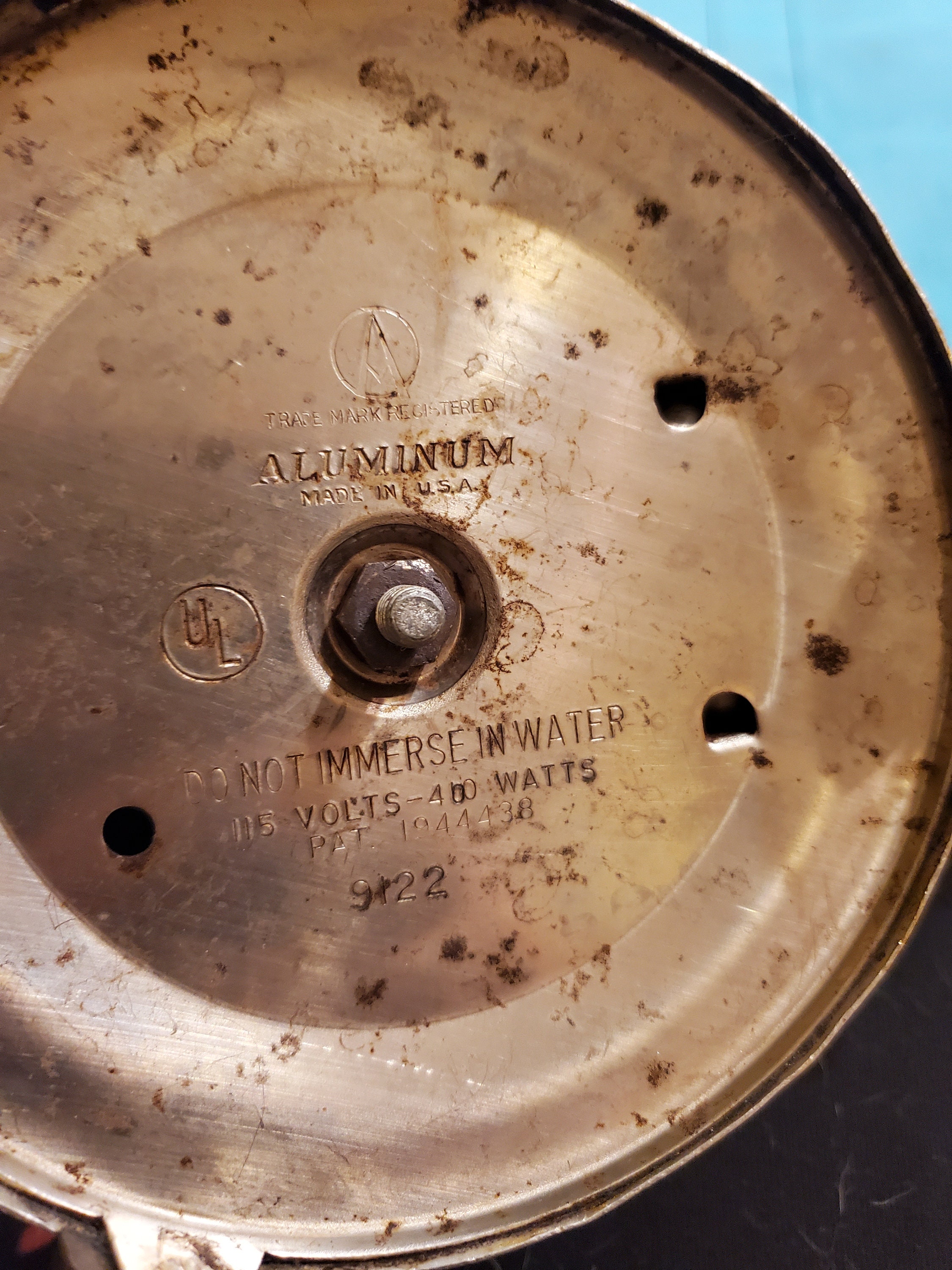 Vintage Fire King Universal Aluminum Coffee Percolator With