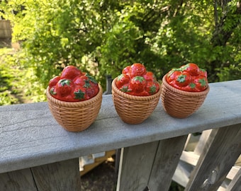 1985 Avon Summer Fruit Condiment Jars