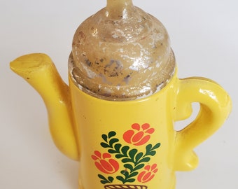 Avon Koffee Klatch Field Flowers Foaming Bath Oil Bottle - 1970s