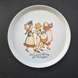 Vintage Holly Hobbie and Friends Melamine Oneida Plate