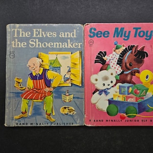 Vintage Rand McNally Junior Elf Books - 1966 & 1947